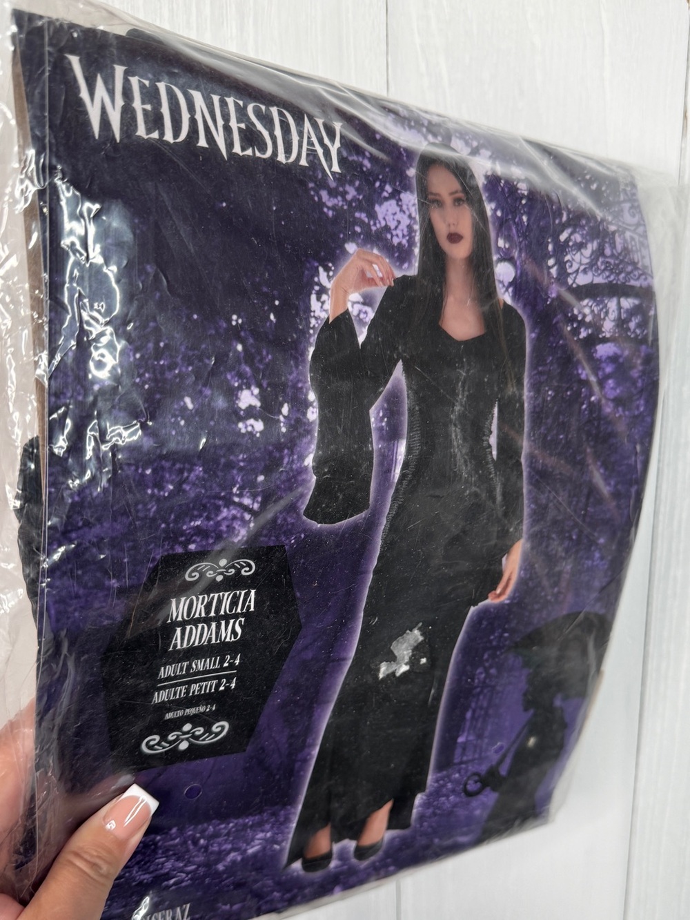 Wednesday Morticia Addams Costume Adult Small (2-4)